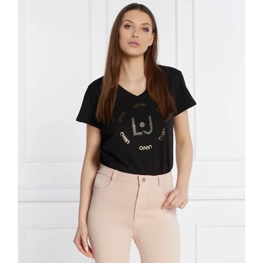 Liu Jo Sport T-shirt | Regular Fit ze sklepu Gomez Fashion Store w kategorii Bluzki damskie - zdjęcie 184969264
