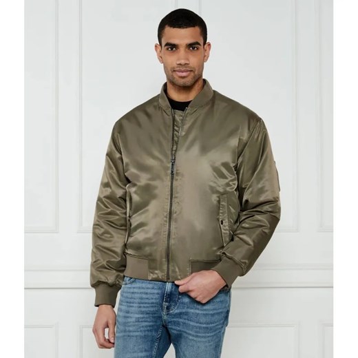 Calvin Klein Jeans Satynowa kurtka bomber HERO | Regular Fit ze sklepu Gomez Fashion Store w kategorii Kurtki męskie - zdjęcie 184969282