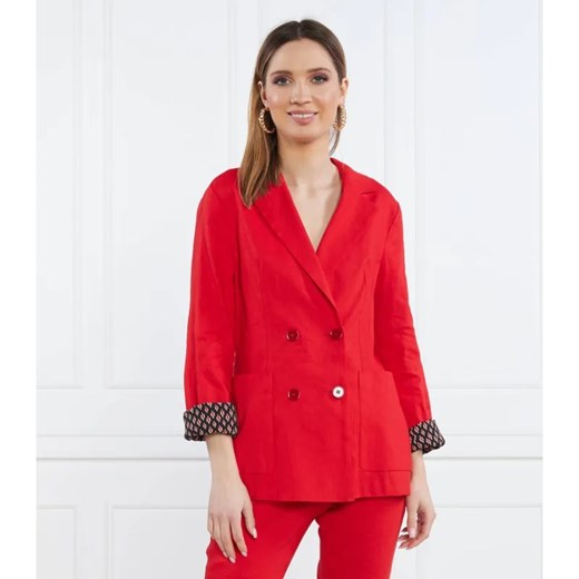 Marc Cain Lniana marynarka | Regular Fit ze sklepu Gomez Fashion Store w kategorii Marynarki damskie - zdjęcie 184969374