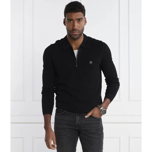 HUGO Polo Sastor | Regular Fit | z dodatkiem wełny ze sklepu Gomez Fashion Store w kategorii Swetry męskie - zdjęcie 184969724