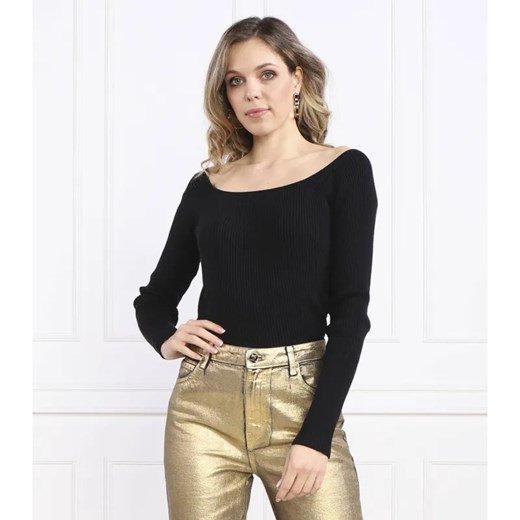 Samsøe Samsøe Bluzka EVERLY SCOOP | Slim Fit | z dodatkiem jedwabiu ze sklepu Gomez Fashion Store w kategorii Bluzki damskie - zdjęcie 184969853