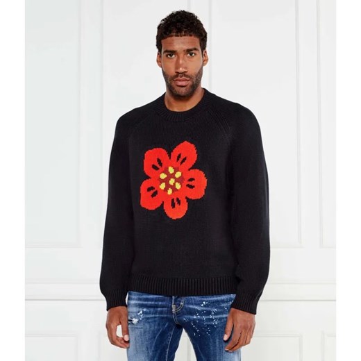 Kenzo Sweter BOKE FLOWER | Relaxed fit | z dodatkiem wełny ze sklepu Gomez Fashion Store w kategorii Swetry męskie - zdjęcie 184970182
