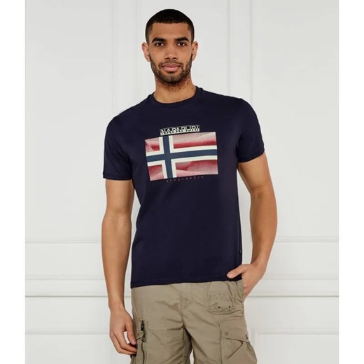 Napapijri T-shirt Lari | Relaxed fit ze sklepu Gomez Fashion Store w kategorii T-shirty męskie - zdjęcie 184970382