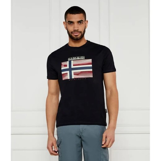 Napapijri T-shirt Lari | Relaxed fit ze sklepu Gomez Fashion Store w kategorii T-shirty męskie - zdjęcie 184970694