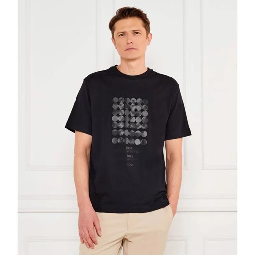 BOSS GREEN T-shirt Print Striped C | Relaxed fit ze sklepu Gomez Fashion Store w kategorii T-shirty męskie - zdjęcie 184971054