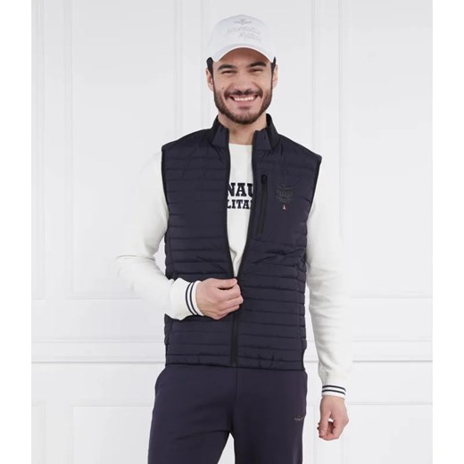 Aeronautica Militare Puchowy bezrękawnik | Regular Fit ze sklepu Gomez Fashion Store w kategorii Kamizelki męskie - zdjęcie 184971093