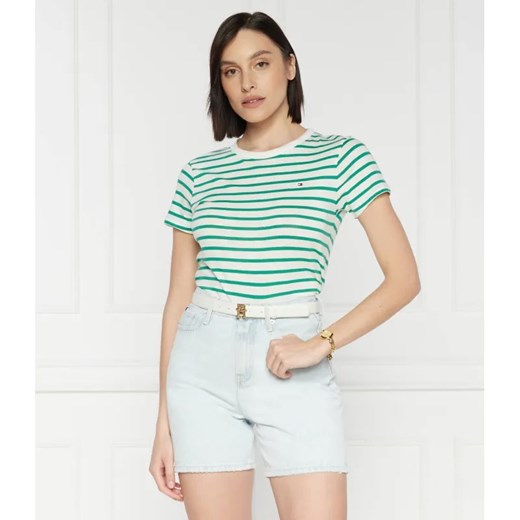 Tommy Hilfiger T-shirt | Slim Fit ze sklepu Gomez Fashion Store w kategorii Bluzki damskie - zdjęcie 184971240