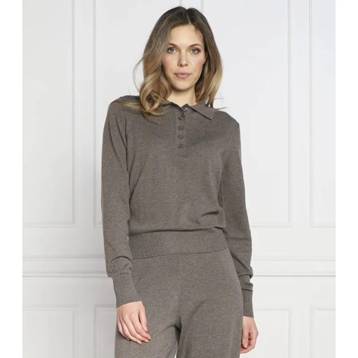 Samsøe Samsøe Wełniane polo | Regular Fit ze sklepu Gomez Fashion Store w kategorii Bluzki damskie - zdjęcie 184971244