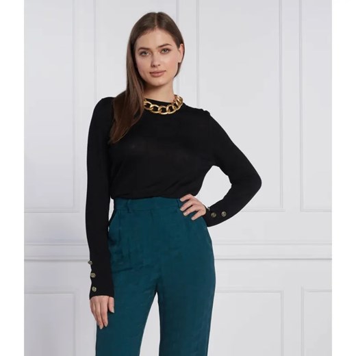 Michael Kors Wełniany sweter MERINO BUTTON | Regular Fit ze sklepu Gomez Fashion Store w kategorii Swetry damskie - zdjęcie 184971250