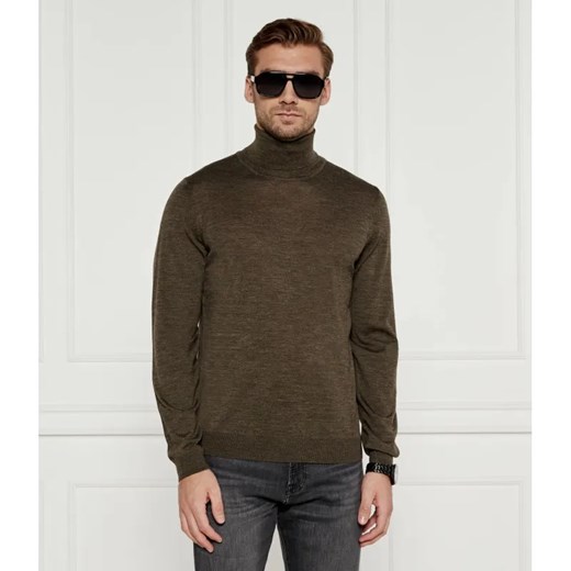 BOSS BLACK Wełniany golf Musso-P | Slim Fit ze sklepu Gomez Fashion Store w kategorii Swetry męskie - zdjęcie 184971321