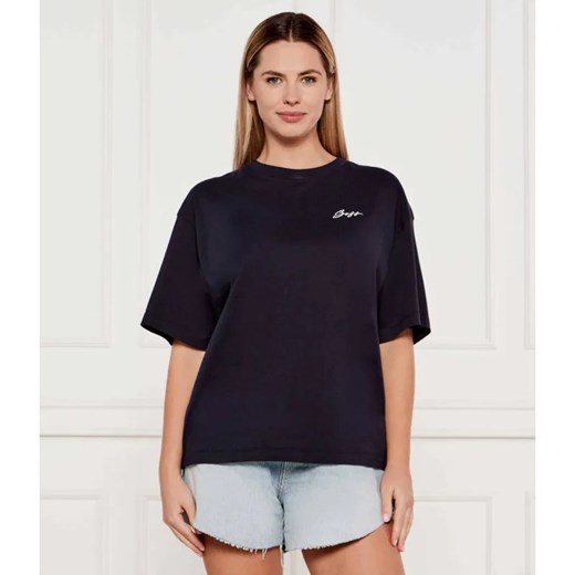 BOSS ORANGE T-shirt C_Eboyfriend_4 | Oversize fit ze sklepu Gomez Fashion Store w kategorii Bluzki damskie - zdjęcie 184971474