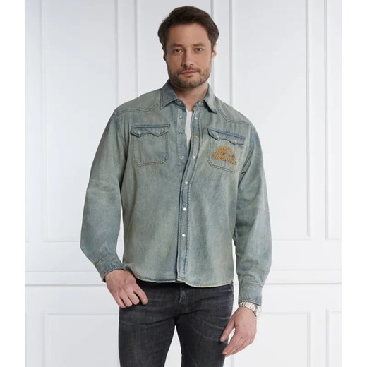 Kenzo Jeansowa koszula | Classic fit ze sklepu Gomez Fashion Store w kategorii Koszule męskie - zdjęcie 184971480