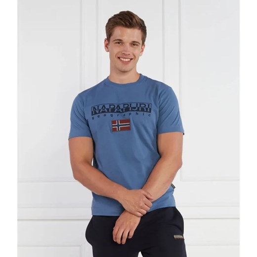 Napapijri T-shirt s-ayas | Regular Fit ze sklepu Gomez Fashion Store w kategorii T-shirty męskie - zdjęcie 184971484