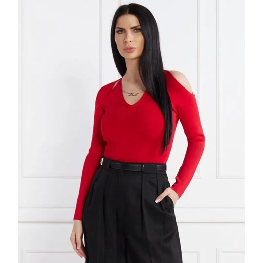 Karl Lagerfeld Sweter | Slim Fit ze sklepu Gomez Fashion Store w kategorii Swetry damskie - zdjęcie 184971744