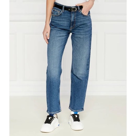 Hugo Blue Jeansy Elyah | Straight fit ze sklepu Gomez Fashion Store w kategorii Jeansy damskie - zdjęcie 184972044