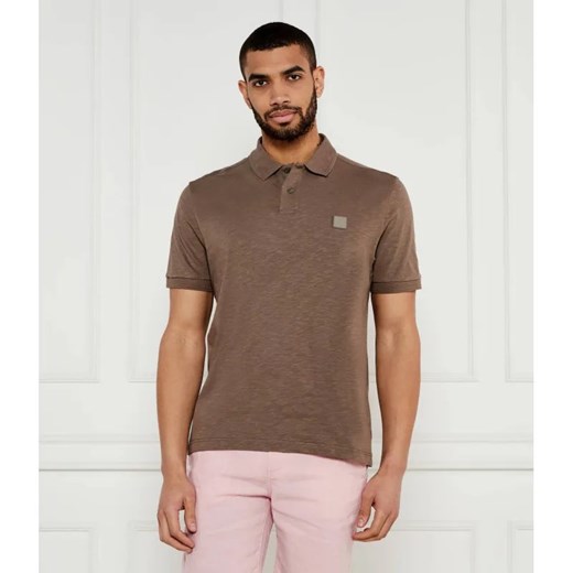 BOSS ORANGE Polo Pe_linenlogo | Regular Fit | z dodatkiem lnu ze sklepu Gomez Fashion Store w kategorii T-shirty męskie - zdjęcie 184972083