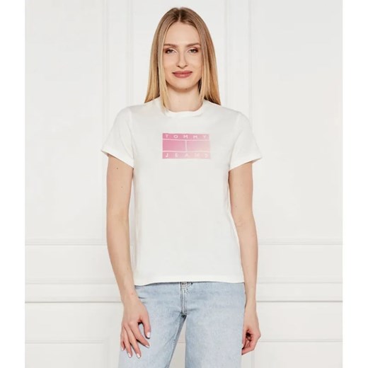 Tommy Jeans T-shirt | Regular Fit ze sklepu Gomez Fashion Store w kategorii Bluzki damskie - zdjęcie 184972112