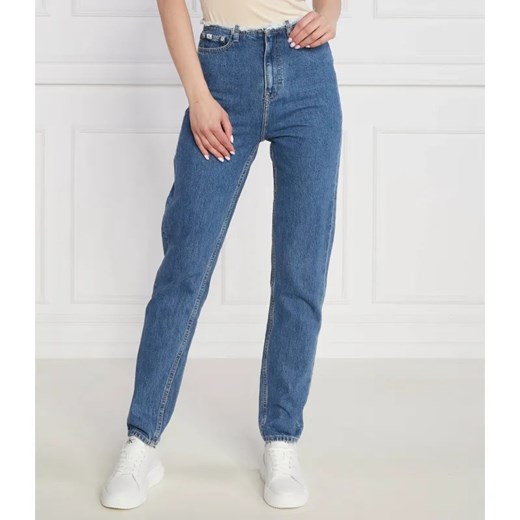 Calvin Klein Jeans Jeansy AUTHENTIC SLIM | Slim Fit ze sklepu Gomez Fashion Store w kategorii Jeansy damskie - zdjęcie 184972423