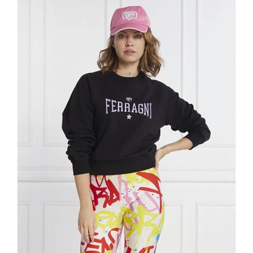 Chiara Ferragni Bluza | Regular Fit ze sklepu Gomez Fashion Store w kategorii Bluzy damskie - zdjęcie 184972543