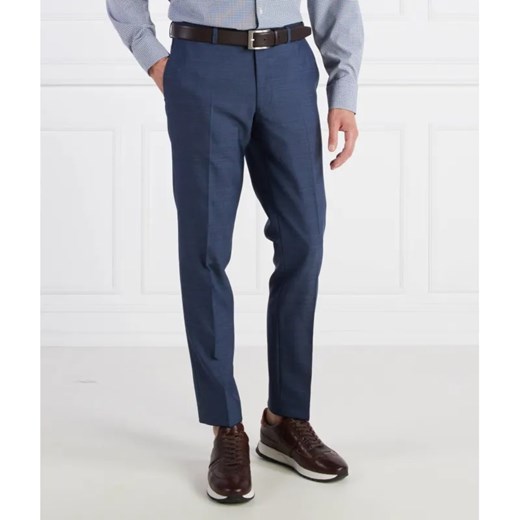 Oscar Jacobson Wełniane spodnie Denz | Slim Fit ze sklepu Gomez Fashion Store w kategorii Spodnie męskie - zdjęcie 184972623