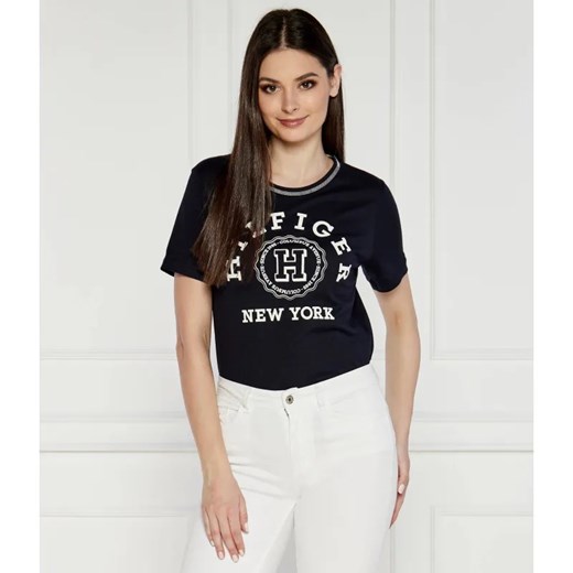 Tommy Hilfiger T-shirt REG VARSITY | Comfort fit ze sklepu Gomez Fashion Store w kategorii Bluzki damskie - zdjęcie 184972830