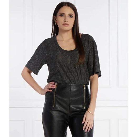 Pinko Lniany t-shirt | Relaxed fit ze sklepu Gomez Fashion Store w kategorii Bluzki damskie - zdjęcie 184972933