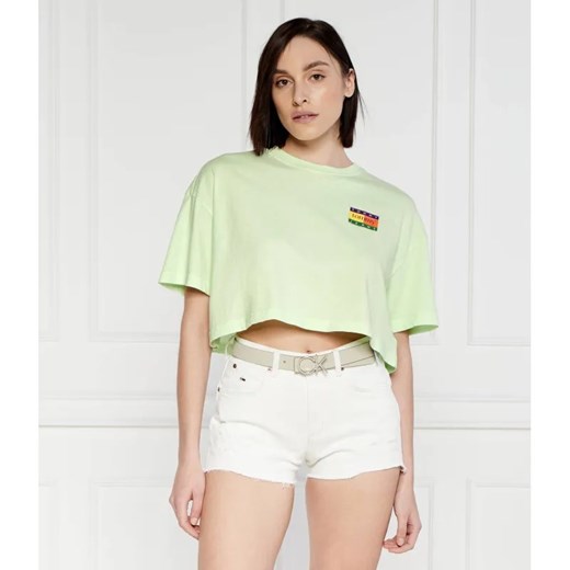 Tommy Jeans T-shirt Summer flag | Cropped Fit ze sklepu Gomez Fashion Store w kategorii Bluzki damskie - zdjęcie 184972953