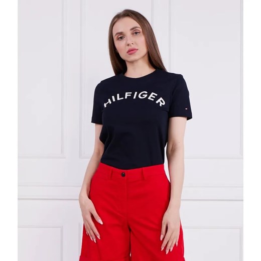 Tommy Hilfiger T-shirt | Regular Fit ze sklepu Gomez Fashion Store w kategorii Bluzki damskie - zdjęcie 184973024