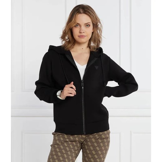 GUESS ACTIVE Bluza ALLIE SCUBA HOODIE ZIP | Regular Fit ze sklepu Gomez Fashion Store w kategorii Bluzy damskie - zdjęcie 184973121