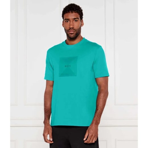 BOSS GREEN T-shirt Logo Rib | Regular Fit ze sklepu Gomez Fashion Store w kategorii T-shirty męskie - zdjęcie 184973142