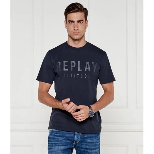 Replay T-shirt | Regular Fit ze sklepu Gomez Fashion Store w kategorii T-shirty męskie - zdjęcie 184973211