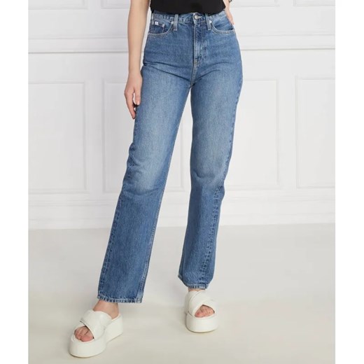 Calvin Klein Jeans Jeansy HIGH RISE STRAIGHT | Straight fit ze sklepu Gomez Fashion Store w kategorii Jeansy damskie - zdjęcie 184973281