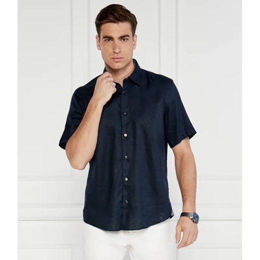 BOSS BLACK Lniana koszula S-LIAM-ken | Regular Fit ze sklepu Gomez Fashion Store w kategorii Koszule męskie - zdjęcie 184973364