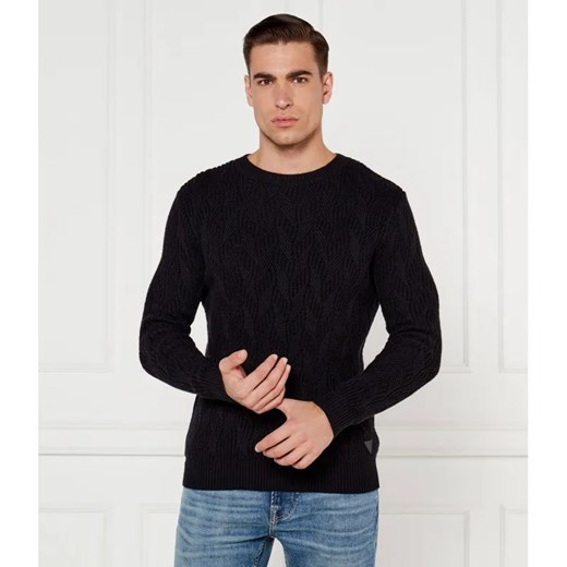 GUESS Sweter EVANDER | Regular Fit | z dodatkiem wełny ze sklepu Gomez Fashion Store w kategorii Swetry męskie - zdjęcie 184973504