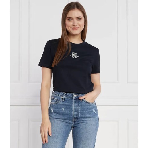 Tommy Hilfiger T-shirt REG VARSITY IMD NY C-NK SS | Regular Fit ze sklepu Gomez Fashion Store w kategorii Bluzki damskie - zdjęcie 184973512
