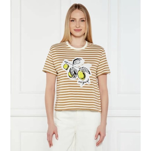 Desigual T-shirt LEMON | Regular Fit ze sklepu Gomez Fashion Store w kategorii Bluzki damskie - zdjęcie 184973562