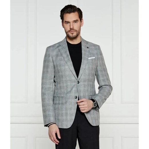 BOSS BLACK Wełniana marynarka H-Hutson-233 | Slim Fit | z dodatkiem lnu ze sklepu Gomez Fashion Store w kategorii Marynarki męskie - zdjęcie 184974600