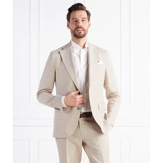Oscar Jacobson Lniana marynarka | Regular Fit ze sklepu Gomez Fashion Store w kategorii Marynarki męskie - zdjęcie 184974684