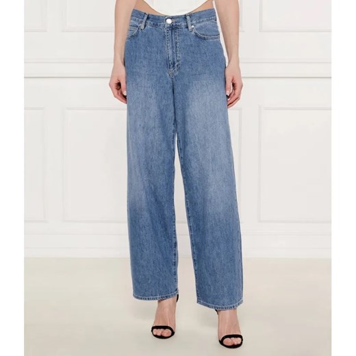 Pinko Jeansy LAURYN | Loose fit | z dodatkiem lnu ze sklepu Gomez Fashion Store w kategorii Jeansy damskie - zdjęcie 184974791