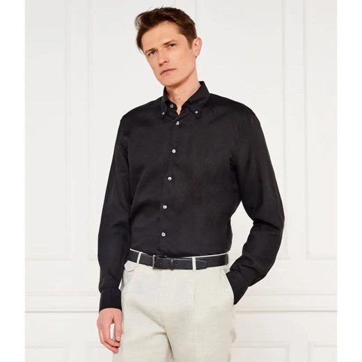 Oscar Jacobson Lniana koszula | Regular Fit ze sklepu Gomez Fashion Store w kategorii Koszule męskie - zdjęcie 184974943