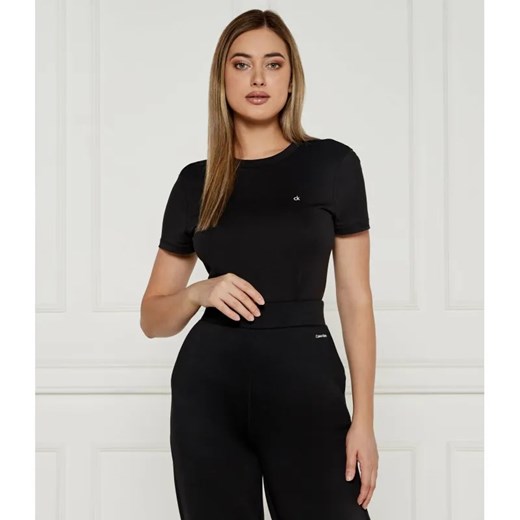 Calvin Klein T-shirt | Slim Fit ze sklepu Gomez Fashion Store w kategorii Bluzki damskie - zdjęcie 184975283