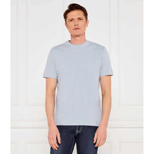 Calvin Klein T-shirt | Regular Fit | z dodatkiem lnu ze sklepu Gomez Fashion Store w kategorii T-shirty męskie - zdjęcie 184975502