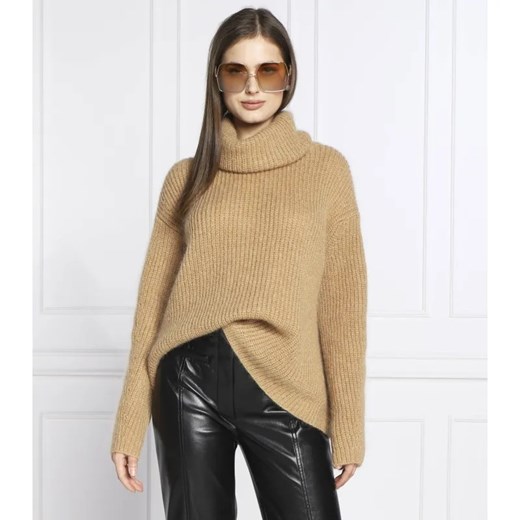BOSS BLACK Wełniany golf Filita | Oversize fit ze sklepu Gomez Fashion Store w kategorii Swetry damskie - zdjęcie 184975910