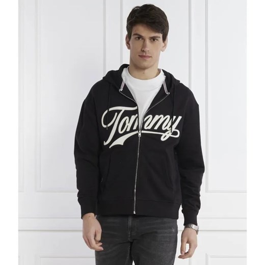 Tommy Jeans Bluza LETTERMAN ZIPTRU EXT | Relaxed fit ze sklepu Gomez Fashion Store w kategorii Bluzy męskie - zdjęcie 184975912