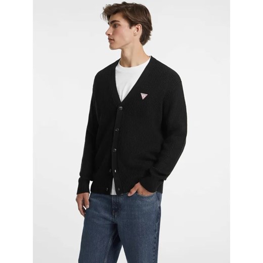 Guess Jeans Kardigan CARDI | Regular Fit | z dodatkiem wełny ze sklepu Gomez Fashion Store w kategorii Swetry męskie - zdjęcie 184976094