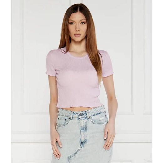 GUESS T-shirt | Slim Fit | stretch ze sklepu Gomez Fashion Store w kategorii Bluzki damskie - zdjęcie 184976101