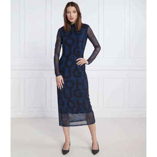 HUGO Sukienka Neshira ze sklepu Gomez Fashion Store w kategorii Sukienki - zdjęcie 184976272