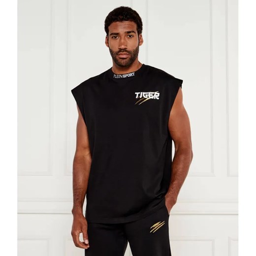 Plein Sport Tank top Tiger Tokyo | Regular Fit ze sklepu Gomez Fashion Store w kategorii T-shirty męskie - zdjęcie 184976353