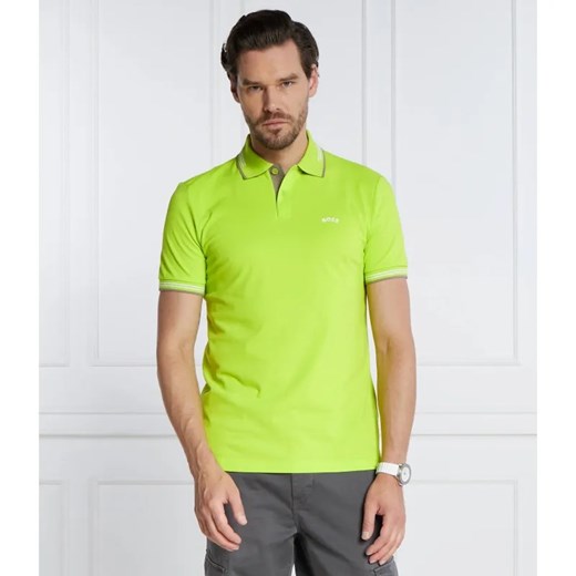 BOSS GREEN Polo Paul Curved | Slim Fit | stretch ze sklepu Gomez Fashion Store w kategorii T-shirty męskie - zdjęcie 184976393