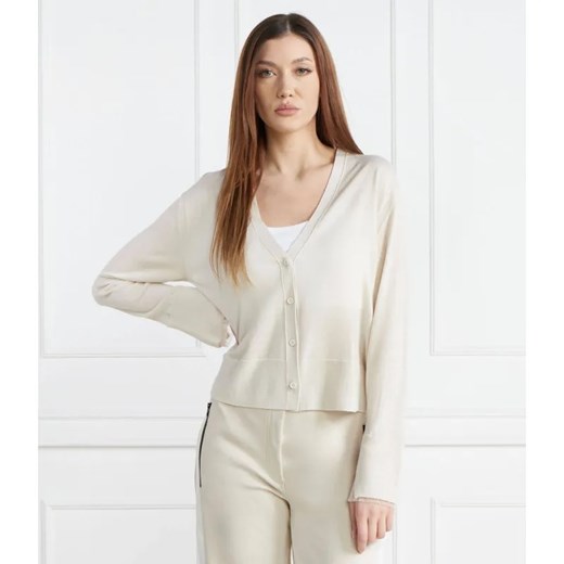 Marc Cain Wełniany kardigan | Loose fit ze sklepu Gomez Fashion Store w kategorii Swetry damskie - zdjęcie 184976411